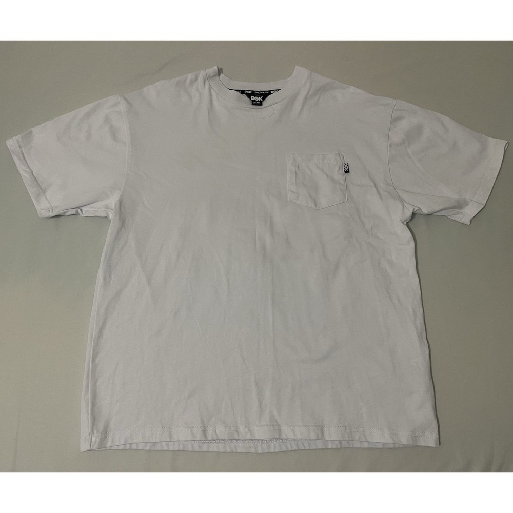 Vintage DGK All Day White Skate T-Shirt Mens Small Dirty Ghetto Kids‎ Y2K